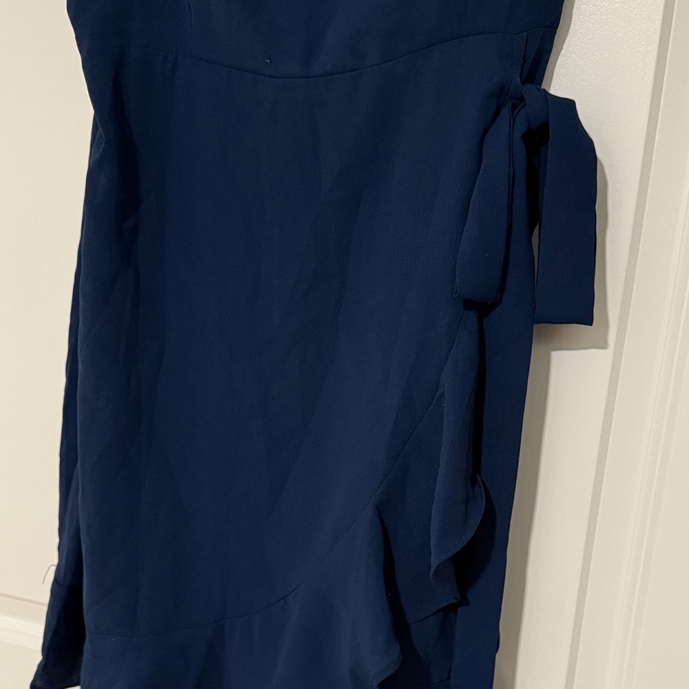 Elegant Navy Blue Women's Dress - Picture 5 of 5